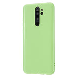 For Redmi Note 8/8 Pro Cellphone Cover Reinforced Soft TPU Phone Case Anti-scratch Full Body Protection Fluorescent green