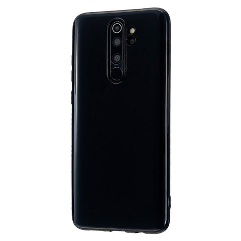 For Redmi Note 8/8 Pro Cellphone Cover Reinforced Soft TPU Phone Case Anti-scratch Full Body Protection Bright black