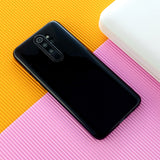 For Redmi Note 8/8 Pro Cellphone Cover Reinforced Soft TPU Phone Case Anti-scratch Full Body Protection Bright black