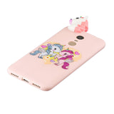 For Redmi 8/8A/5/Note 8T Mobile Phone Case Cute Cellphone Shell Soft TPU Cover with Cartoon Pig Duck Bear Kitten Lovely Pattern Pink