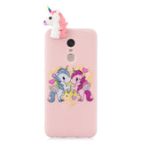 For Redmi 8/8A/5/Note 8T Mobile Phone Case Cute Cellphone Shell Soft TPU Cover with Cartoon Pig Duck Bear Kitten Lovely Pattern Pink