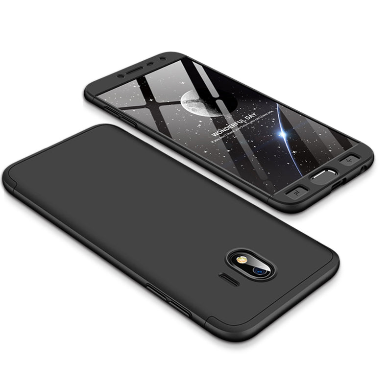 For Samsung J4 2018 Ultra Slim 360 Degree Non-slip Shockproof Full Protective Case black
