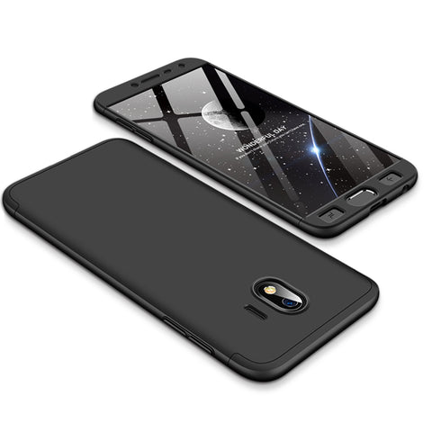 For Samsung J4 2018 Ultra Slim 360 Degree Non-slip Shockproof Full Protective Case black