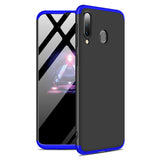 For Samsung A30 Ultra Slim PC Back Cover Non-slip Shockproof 360 Degree Full Protective Case Blue black blue