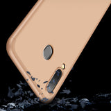 For Samsung A30 Ultra Slim PC Back Cover Non-slip Shockproof 360 Degree Full Protective Case gold