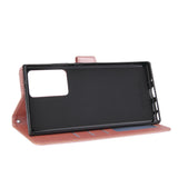 For Samsung Note 20/Note 20 Ultra PU Leather Three-card Photo Frame Front Buckle Mobile Phone shell Rose gold