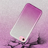 for HUAWEI Y5 2019/HONOR 8S/Y5/PSmart/honor 10 LITE Phone Case Gradient Color Glitter Powder Phone Cover with Airbag Bracket purple
