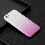 for HUAWEI Y5 2019/HONOR 8S/Y5/PSmart/honor 10 LITE Phone Case Gradient Color Glitter Powder Phone Cover with Airbag Bracket purple