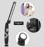 Foldable UVC Sterilizer Light Germicidal Sterilization Lamp Ultraviolet Kill Mite Light purple light_1465-UVC