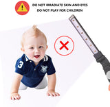 Foldable UVC Sterilizer Light Germicidal Sterilization Lamp Ultraviolet Kill Mite Light purple light_1465-UVC