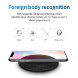 Wireless Charger Ultra-Thin Portable Charger Qi Fast Mobile Charger for Samsung for IPhone XS XS Max XR Fast Charger black