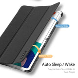 DUX DUCIS for HUAWEI MatePad 10.4 Fall Resistant Leather Protective Case Smart Stay Cover black