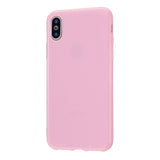 For iPhone X/XS/XS Max/XR  Cellphone Cover Slim Fit Bumper Protective Case Glossy TPU Mobile Phone Shell Rose pink