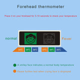Smart Body Temperature Measurement Test Sticker LCD Display Thermometer Tablet Detection black