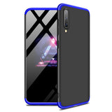For Samsung A50 Ultra Slim PC Back Cover Non-slip Shockproof 360 Degree Full Protective Case Blue black blue