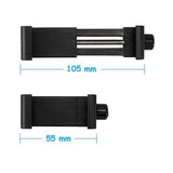 Universal Smartphone Tripod Adapter Cell Phone Holder Mount for iPhone iPad black