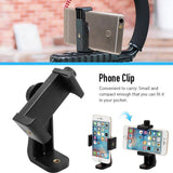 Universal Smartphone Tripod Adapter Cell Phone Holder Mount for iPhone iPad black