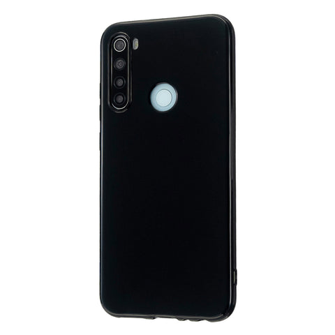 For Redmi Note 8/8 Pro Cellphone Cover Reinforced Soft TPU Phone Case Anti-scratch Full Body Protection Bright black