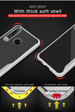 For HUAWEI Y6 PRO 2019 Ultra Slim Translucent Non-slip Shockproof TPU Back Cover Transparent gray