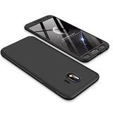 For Samsung J4 2018 Ultra Slim 360 Degree Non-slip Shockproof Full Protective Case black