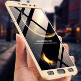 For Samsung J4 2018 Ultra Slim 360 Degree Non-slip Shockproof Full Protective Case Red black red