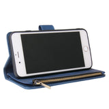 For iPhone 6 / 6S iPhone 6 plus / 6S plus iPhone 7 / 8 iPhone 7 plus / 8 plus Smart Phone Cover Coin Pocket with Cards Bracket Zipper Phone PU Leather Case Phone Cover  iPhone 7 plus / 8 plus