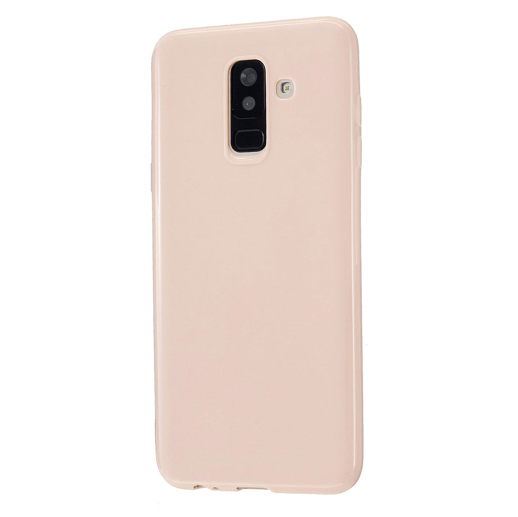For Samsung A6/A6 Plus 2018 Smartphone Case Soft TPU Precise Cutouts Full Body Protection Mobile Phone Shell Sakura pink