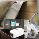 Portable CPAP Cleaner Ozone Ventilator Disinfector Sleep Aid Breathing white