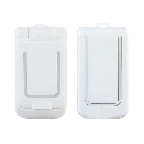 Mini Flip Mobile Phone 0.66"" Smallest Cell Phone Wireless Bluetooth FM Magic Voice Handsfree Earphone for Kids white