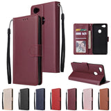 For OPPO F7 Wallet-type PU Leather Protective Phone Case with Buckle & 3 Card Position blue