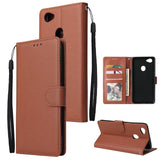 For OPPO F7 Wallet-type PU Leather Protective Phone Case with Buckle & 3 Card Position blue
