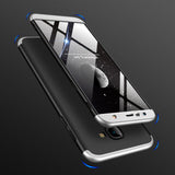 For Samsung J4 Plus/ J4 Prime 3 in 1 360 Degree Non-slip Shockproof Full Protective Case Silver black silver_Samsung J4 Plus/ J4 Prime