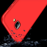 For Samsung J4 Plus/ J4 Prime 3 in 1 360 Degree Non-slip Shockproof Full Protective Case Silver black silver_Samsung J4 Plus/ J4 Prime