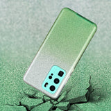 for HUAWEI P20 LITE/P30 LITE/P40 LITE/Nova6SE/Nova 7i Phone Case Gradient Color Glitter Powder Phone Cover with Airbag Bracket green