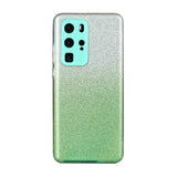 for HUAWEI P20 LITE/P30 LITE/P40 LITE/Nova6SE/Nova 7i Phone Case Gradient Color Glitter Powder Phone Cover with Airbag Bracket green