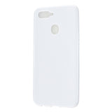 For OPPO A7/F9/F9 Pro Cellphone Cover Non-Slip Ultra Thin Silm Fit Easy Install Soft TPU Smartphone Shell Milk white