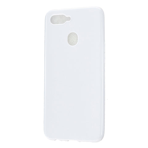 For OPPO A7/F9/F9 Pro Cellphone Cover Non-Slip Ultra Thin Silm Fit Easy Install Soft TPU Smartphone Shell Milk white