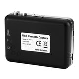 Cassette Tape-to-MP3 Converter - Plug and Play, Win + Mac Compatible, Auto Reverse, Audacity Audio Software