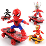Children Cartoon Movie Figure Simulation Scooter Electric Rotating Tumble Toys Juvenile hacker scooter