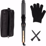 Curling Irons, O'Bella 5 in 1 Curling Wands, Metal Handle 0.5-1.25 Inch 5 Interchangeable Barrels, Hair Curler Set with Ceramic Tourmaline Coating, Dual Voltage, 5 Temp Setting for Any Hairstyle