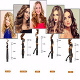 Curling Irons, O'Bella 5 in 1 Curling Wands, Metal Handle 0.5-1.25 Inch 5 Interchangeable Barrels, Hair Curler Set with Ceramic Tourmaline Coating, Dual Voltage, 5 Temp Setting for Any Hairstyle