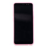 for Samsung A8 2018 Lovely Candy Color Matte TPU Anti-scratch Non-slip Protective Cover Back Case red
