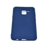 for Samsung A8 2018 Lovely Candy Color Matte TPU Anti-scratch Non-slip Protective Cover Back Case Navy