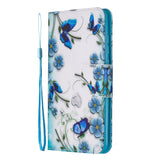 For Redmi Note 8/8 Pro Cellphone Cover Stand Function Wallet Design PU Leather Smartphone Shell Elegant Pattern Printed  Magic butterfly