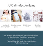 Handheld UVC Disinfection Lamp Portable Charging Display Timing Germicidal Light white