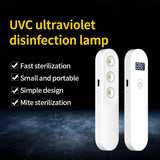 Handheld UVC Disinfection Lamp Portable Charging Display Timing Germicidal Light white