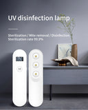 Handheld UVC Disinfection Lamp Portable Charging Display Timing Germicidal Light white