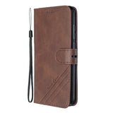 For Redmi Note 8T/Redmi 8/Redmi 8A Case Soft Leather Cover with Denim Texture Precise Cutouts Wallet Design Buckle Closure Smartphone Shell  brown