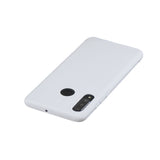 For HUAWEI P30 LITE/NOVA 4E Lovely Candy Color Matte TPU Anti-scratch Non-slip Protective Cover Back Case white