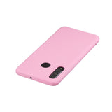 For HUAWEI P30 LITE/NOVA 4E Lovely Candy Color Matte TPU Anti-scratch Non-slip Protective Cover Back Case dark pink